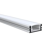 Profilis LED juostai v/t laukui hermetinis aliumininis 18x8.7 L-2m sidabrinės spalvos su dangčiu galiniais dangteliais ir tvirtinimo laikikliais I1809 SILVER 2m - NORTHCLIFFE