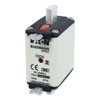 Bussmann series low voltage NH Fuse NH FUSE 100AMP 690V gG SIZE 00 DUAL IND - EATON (pavadinimas tikslinamas)