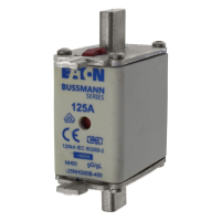 Bussmann series low voltage NH Fuse NH FUSE 125A 400V GG/GL SIZE 00 - EATON (pavadinimas tikslinamas)
