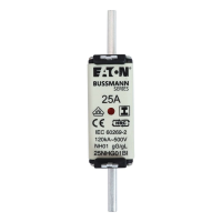 Bussmann series low voltage NH Fuse NH FUSE 125A 500V GL/GG SIZE 01 - EATON (pavadinimas tikslinamas)