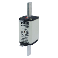 Bussmann series low voltage NH Fuse NH FUSE 125A 500V GL/GG SIZE 02 - EATON (pavadinimas tikslinamas)