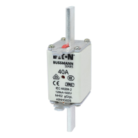 Bussmann series low voltage NH Fuse NH FUSE 40A 500V GG/GL SIZE 02 - EATON (pavadinimas tikslinamas)