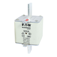 Bussmann series low voltage NH Fuse NH FUSE 500A 500V GG/GL SIZE 3 - EATON (pavadinimas tikslinamas)