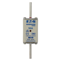 Bussmann series low voltage NH Fuse NH FUSE 50A 400V GG/GL SIZE 02 - EATON (pavadinimas tikslinamas)