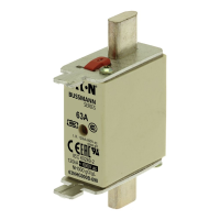 Bussmann series low voltage NH Fuse NH FUSE 63AMP 690V SIZE 000 GG MGL - EATON (pavadinimas tikslinamas)