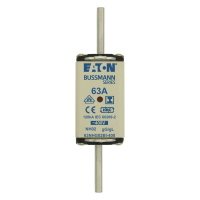 Bussmann series low voltage NH Fuse NH FUSE 63A 400V GG/GL SIZE 02 - EATON (pavadinimas tikslinamas)