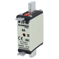 Bussmann series low voltage NH Fuse NH FUSE 6A 500V SIZE 000 GG IMGL - EATON (pavadinimas tikslinamas)