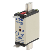 Bussmann series low voltage NH Fuse NH FUSE 6A 400V GG/GL SIZE 000 - EATON (pavadinimas tikslinamas)