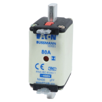 Bussmann series low voltage NH Fuse 80Amp 400V AC GFF 00 NH FUSE - EATON (pavadinimas tikslinamas)