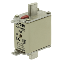 Bussmann series low voltage NH Fuse 0NH FUSE 80A 500V gG SIZE 00 DUAL IND - EATON (pavadinimas tikslinamas)