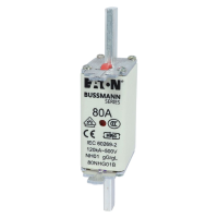 Bussmann series low voltage NH Fuse NH FUSE 80A 500V GG/GL SIZE 01 - EATON (pavadinimas tikslinamas)