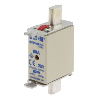 Bussmann series low voltage NH Fuse NH FUSE 80A 400V GG/GL SIZE 000 - EATON (pavadinimas tikslinamas)