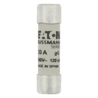 Bussmann series low voltage cylindrical fuse CYLINDRICAL FUSE 10 x 38 20A GG 500V AC - EATON (pavadinimas tikslinamas)