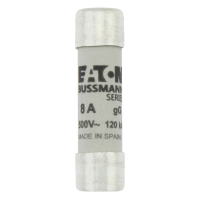 Bussmann series low voltage cylindrical fuse CYLINDRICAL FUSE 10 x 38 8A GG 500V AC - EATON (pavadinimas tikslinamas)