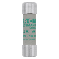 Bussmann series low voltage cylindrical fuse CYLINDRICAL FUSE 10x38 0.5A AM 500V AC - EATON (pavadinimas tikslinamas)