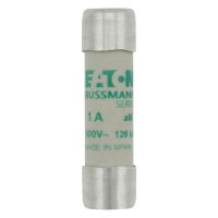 Bussmann series low voltage cylindrical fuse CYLINDRICAL FUSE 10 x 38 1A AM 500V AC - EATON (pavadinimas tikslinamas)