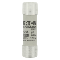Bussmann series low voltage cylindrical fuse CYLINDRICAL FUSE 14 x 51 12A GG 690V AC - EATON (pavadinimas tikslinamas)
