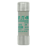 Bussmann series low voltage cylindrical fuse CYL FUSE >STR >14 x 51 6A GG 500V AC - EATON (pavadinimas tikslinamas)