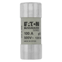 Bussmann series low voltage cylindrical fuse CYL FUSE >STR >22 x 58 100A GG 500V AC - EATON (pavadinimas tikslinamas)