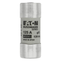 Bussmann series low voltage cylindrical fuse CYL FUSE >STR >22 x 58 125A GG 400V AC - EATON (pavadinimas tikslinamas)