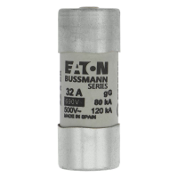 Bussmann series low voltage cylindrical fuse CYL FUSE >STR >22 x 58 32A GG 690V AC - EATON (pavadinimas tikslinamas)