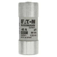 Bussmann series low voltage cylindrical fuse CYL FUSE >STR >22 x 58 40A GG 690V AC - EATON (pavadinimas tikslinamas)