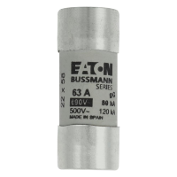 Bussmann series low voltage cylindrical fuse CYL FUSE >STR >22 x 58 63A GG 690V AC - EATON (pavadinimas tikslinamas)
