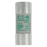 Bussmann series low voltage cylindrical fuse CYLINDRICAL FUSE 22 x 58 12A AM 690V AC - EATON (pavadinimas tikslinamas)