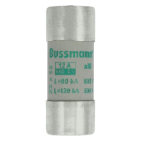 Bussmann series low voltage cylindrical fuse CYL FUSE >STR >22 x 58 12A GG 690V AC - EATON (pavadinimas tikslinamas)