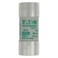 Bussmann series low voltage cylindrical fuse CYLINDRICAL FUSE 22 x 58 6A AM 690V AC - EATON (pavadinimas tikslinamas)