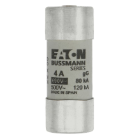Bussmann series low voltage cylindrical fuse CYL FUSE >STR >22 x 58 4A GG 690V AC - EATON (pavadinimas tikslinamas)