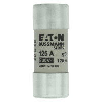 Saugiklis 125A 120kA 400V AC gG 22x58mm - EATON