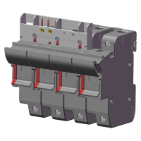 Bussmann series low voltage cylindrical fuse holder 3P+N 14x51 Micro Switch Fuse Holder - EATON (pavadinimas tikslinamas)
