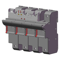 Bussmann series low voltage cylindrical fuse holder 3P+N 22x58 Micro Switch Fuse Holder - EATON (pavadinimas tikslinamas)