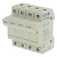 Bussmann series low voltage cylindrical fuse holder MFH 10x38 3 Pole Fuse + 1 Pole Neutral - EATON (pavadinimas tikslinamas)