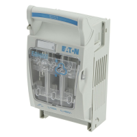 Bussmann series low voltage NH fuse base SIZE 000 FSD. MOUNTING PLATE:M8 SCREWS - EATON (pavadinimas tikslinamas)