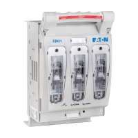 Bussmann series low voltage NH fuse base SIZE 2 HOR FSD-100MM BUS. BOTTOM: V CLAM - EATON (pavadinimas tikslinamas)