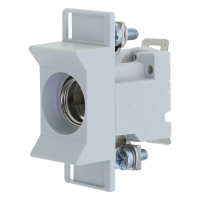 Bussmann series low voltage D0 single pole fuse base FUSE-BASE-D02 1POL DIN HUT 63A - EATON (pavadinimas tikslinamas)