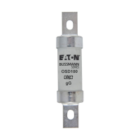 Bussmann series low voltage british standard fuse OSD 100A 500V AC BS88 gG FUSE - EATON (pavadinimas tikslinamas)