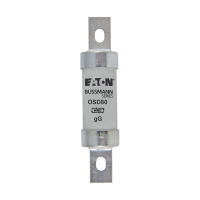 Bussmann series low voltage british standard fuse OSD 80A 500V AC BS88 gG FUSE - EATON (pavadinimas tikslinamas)