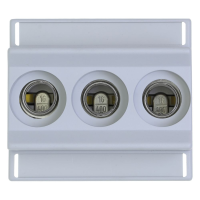 Bussmann series low voltage D0 three-pole fuse base FUSE-BASE D01 3POL DIN HUT - EATON (pavadinimas tikslinamas)