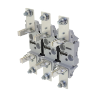 Bussmann series low voltage NH IP protection kit NH2 Triple Pole Base Double Clip CE - EATON (pavadinimas tikslinamas)