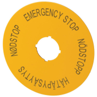 Moeller series M22 Accessory Emergency-Stop label M22-XAK14 - EATON (pavadinimas tikslinamas)
