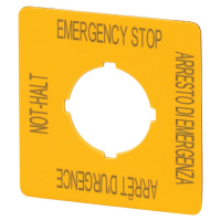 Moeller series M22 Accessory Emergency-Stop label M22-XYK11 - EATON (pavadinimas tikslinamas)