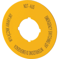 Moeller series M22 Accessory Emergency-Stop label M22-XBK5 - EATON (pavadinimas tikslinamas)