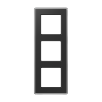 Rėmelis trigubas stiklinis juodos spalvos A VIVA - JUNG