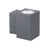 Šviestuvas v/t LED 8.5W IP65 3000K 653lm 130x86mm H-180mm tamsiai pilkos spalvos BRA Cube UP LED1x700 J804 T830 R36 - NORTHCLIFFE