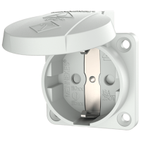 Lizdas į/l SCHUKO 3P 16A 230V IP54 baltas - MENNEKES