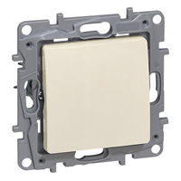 Jungiklis p/t viengubas be rėmelio dramblio kaulo spalvos 10A 250V NILOE - LEGRAND