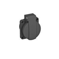 Lizdas SCHUKO 16A 230V IP44 juodas ASD-D0 SW - OBO BETTERMANN